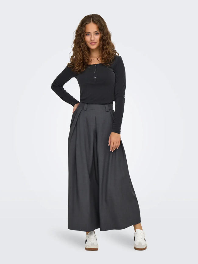Jupe longue fluide onlginny anthracite femme - Only