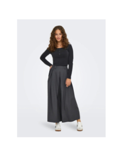 Jupe longue fluide onlginny anthracite femme - Only