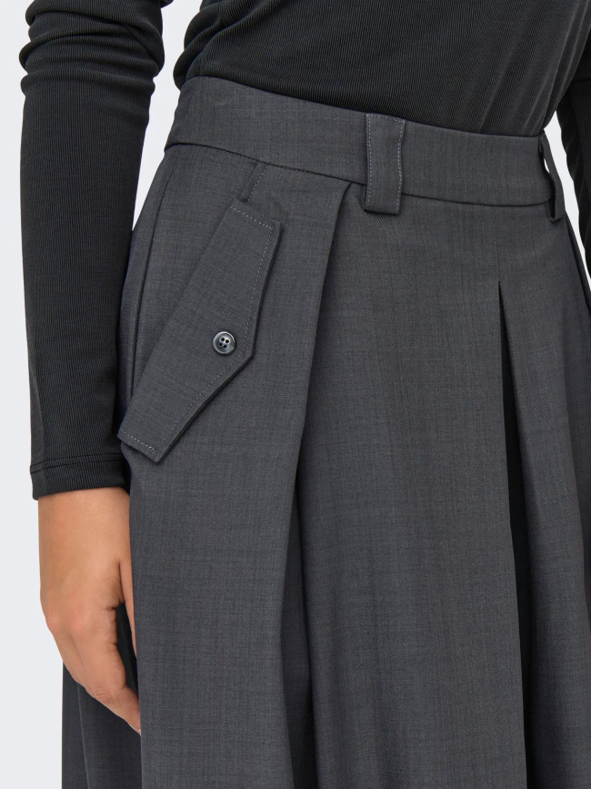 Jupe longue fluide onlginny anthracite femme - Only