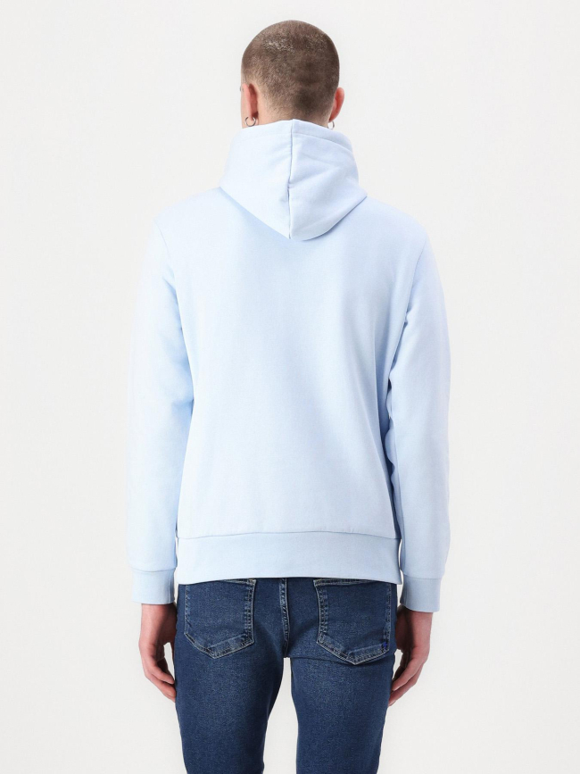Sweat à capuche molleton bleu ciel homme - Lacoste