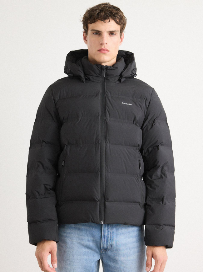 Doudoune quilted bonded noir homme - Calvin Klein