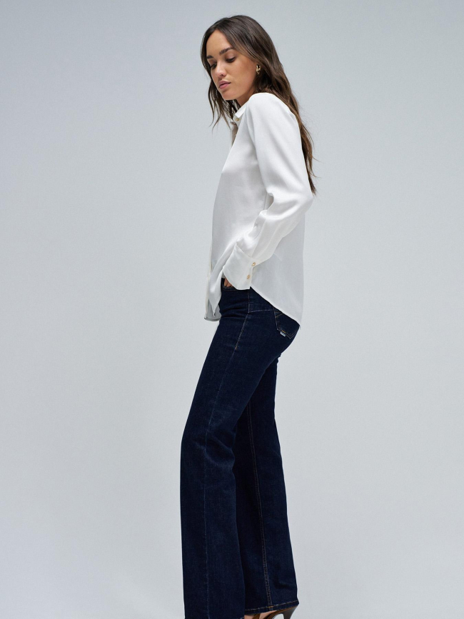 Chemisier à boutons dorés blanc femme - Salsa