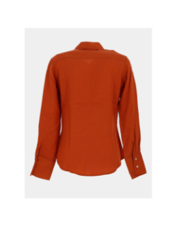 Chemisier à boutons dorés orange femme - Salsa