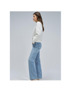 Sweat à motifs jacquard brillant blanc femme - Salsa