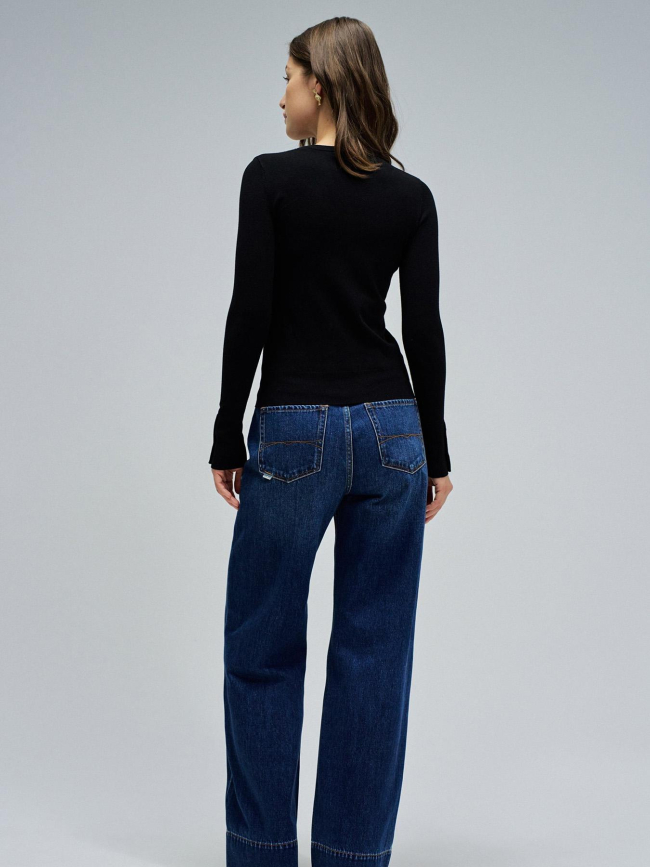 Pull slim à manches longues basic noir femme - Salsa