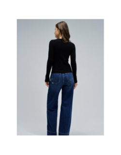 Pull slim à manches longues basic noir femme - Salsa