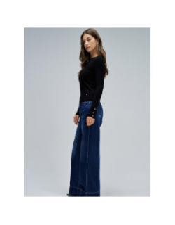 Pull slim à manches longues basic noir femme - Salsa