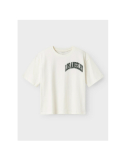 T-shirt à manches courtes los angeles nkmnoa blanc enfant - Name It