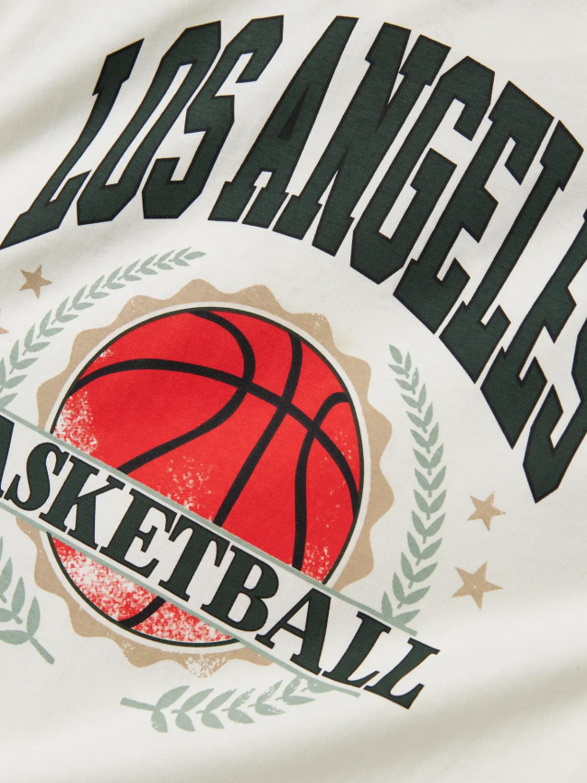 T-shirt à manches courtes los angeles nkmnoa blanc enfant - Name It