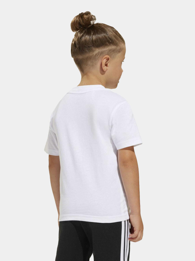 T-shirt à manches courtes lk bl tee 160 blanc enfant - Adidas