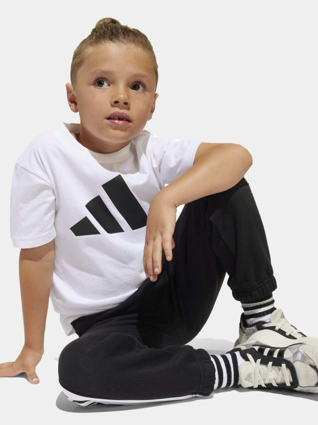 T-shirt à manches courtes lk bl tee 160 blanc enfant - Adidas