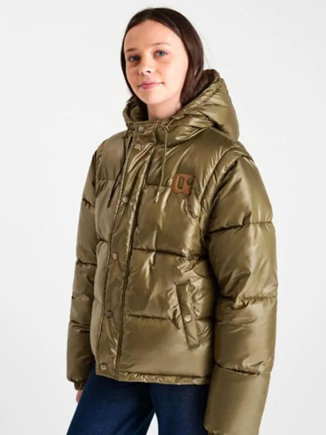 Doudoune manches amovibles ingegi kaki fille - Le Temps Des Cerises