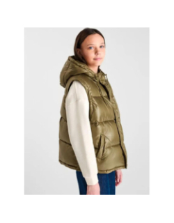 Doudoune manches amovibles ingegi kaki fille - Le Temps Des Cerises