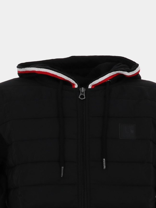 Veste bi-matière thol noir homme - Le Temps Des Cerises