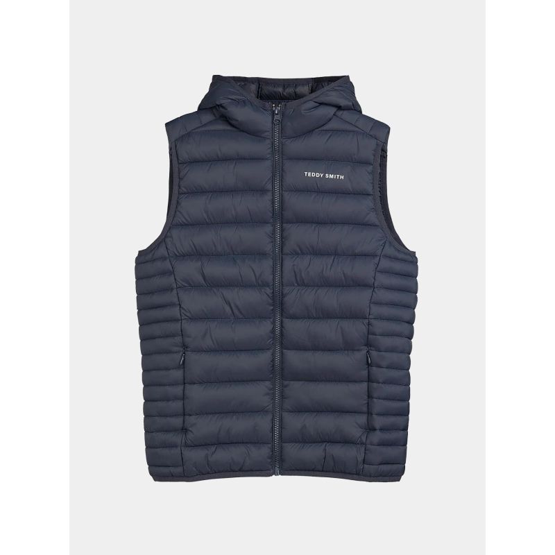 Doudoune sans manches à capuche b-terry bleu enfant - Teddy Smith