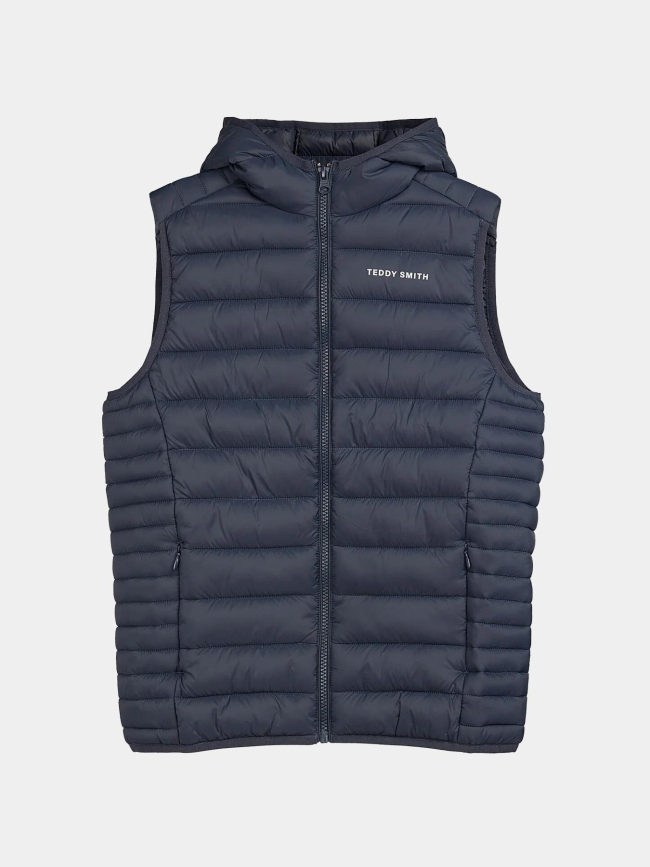 Doudoune sans manches à capuche b-terry bleu enfant - Teddy Smith