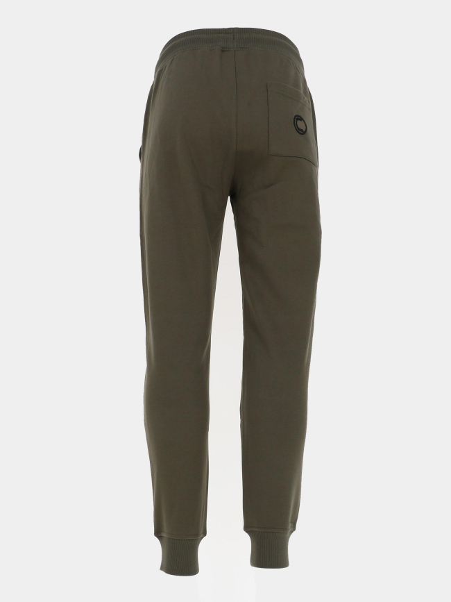 Pantalon jogging logo cadre relief vertical kaki homme - Chabrand