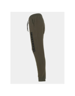 Pantalon jogging logo cadre relief vertical kaki homme - Chabrand