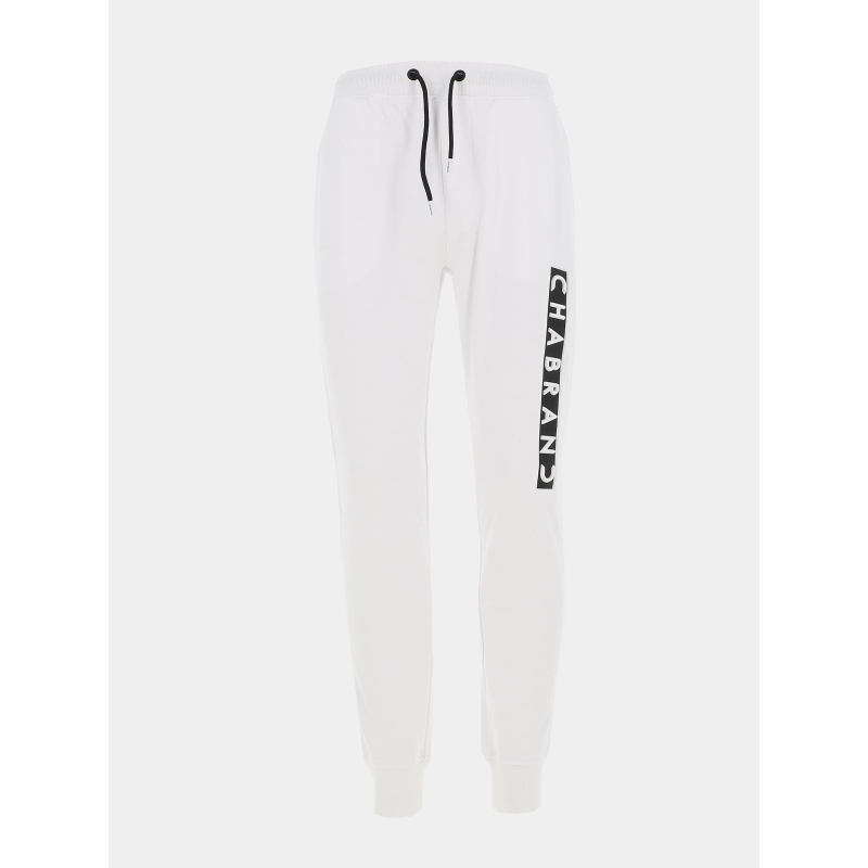 Jogging logo blanc noir homme - Chabrand