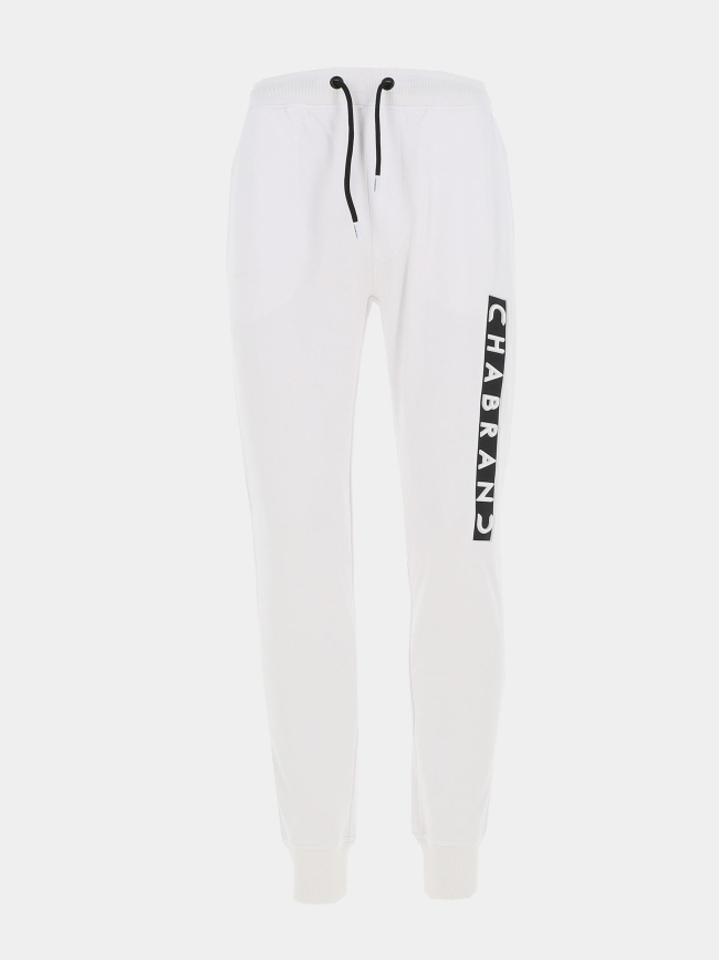 Jogging logo blanc noir homme - Chabrand