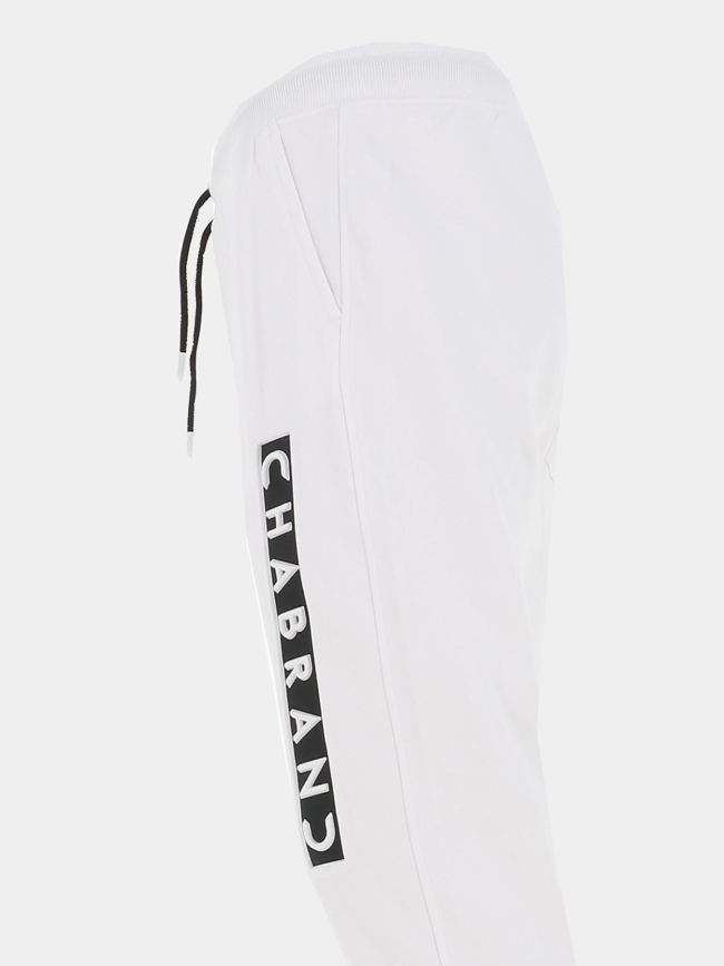 Jogging logo blanc noir homme - Chabrand