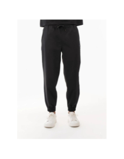 Pantalon jogging logo badge relief noir homme - Chabrand