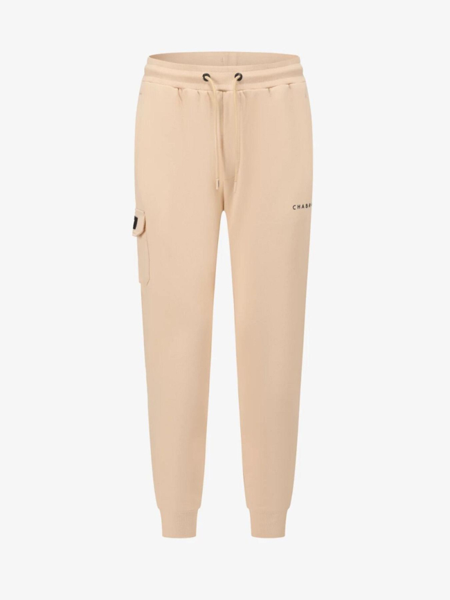 Pantalon jogging cargo beige homme - Chabrand