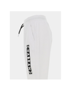 Pantalon jogging logo cadre relief vertical blanc garçon - Chabrand