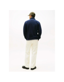 Pull en molleton zippé noir homme - Tommy Hilfiger