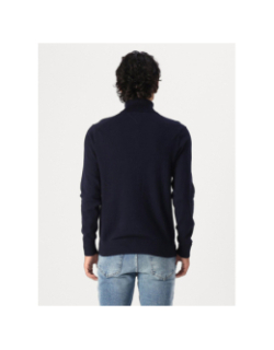 Pull à col roulé pima cachemire bleu marine homme - Tommy Hilfiger