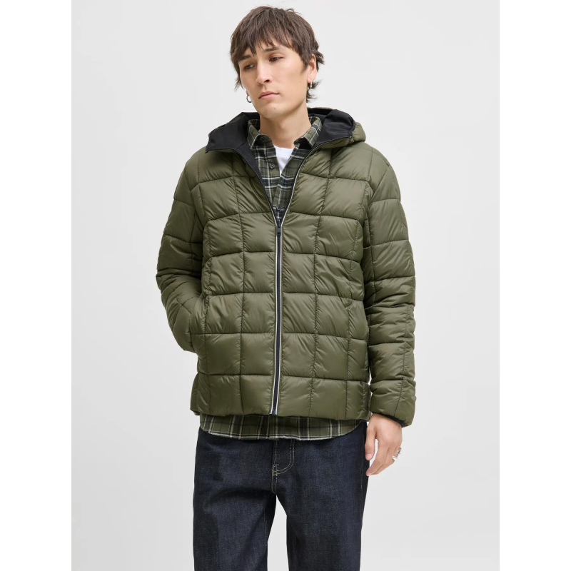 Blouson réversible jjebrook noir et kaki homme - Jack & Jones