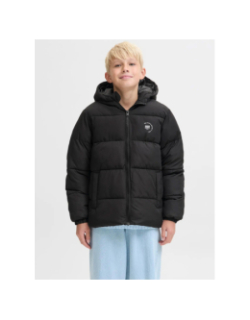 Doudoune à capuche jjmaze logo bleu marine garçon - Jack & Jones