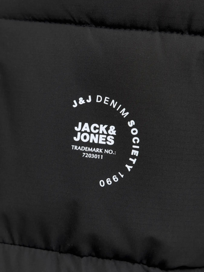 Doudoune à capuche jjmaze logo bleu marine garçon - Jack & Jones