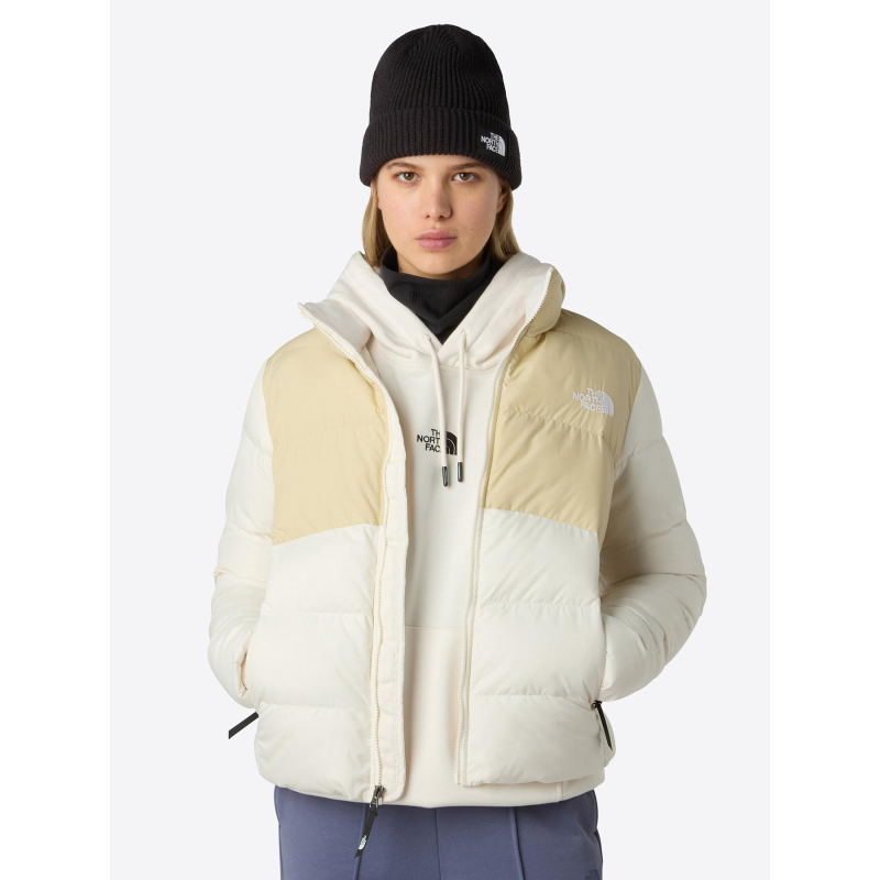 Doudoune saikuru beige et blanc femme - The North Face