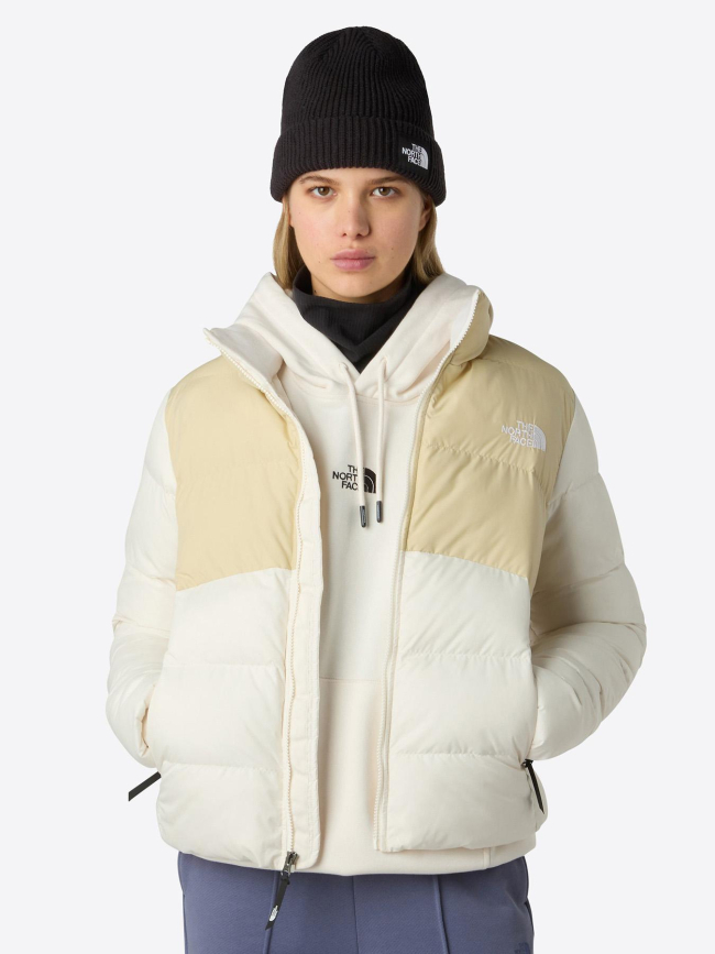 Doudoune saikuru beige et blanc femme - The North Face