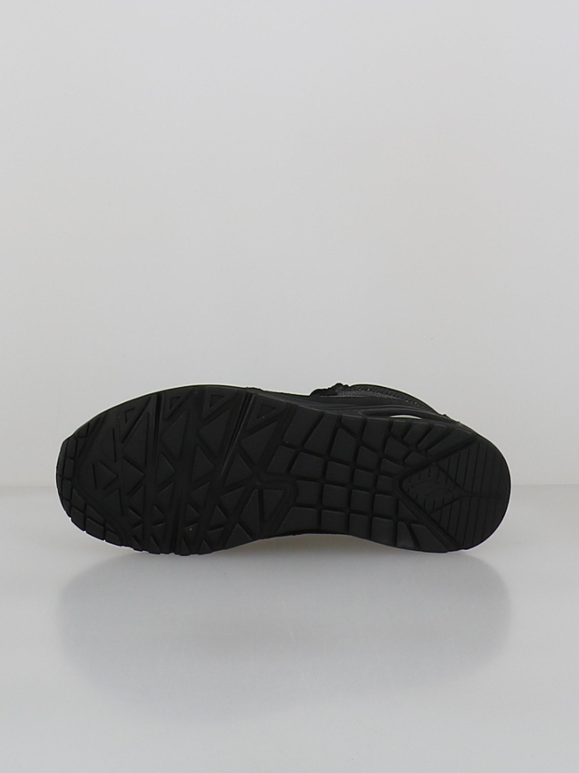 Baskets uno stacre shine noir femme - Skechers