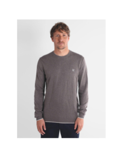 Pull à col rond peroni marron homme - Oxbow