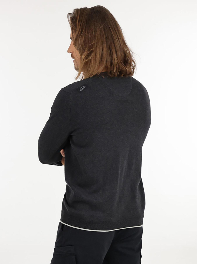 Pull à col en v pivega gris homme - Oxbow