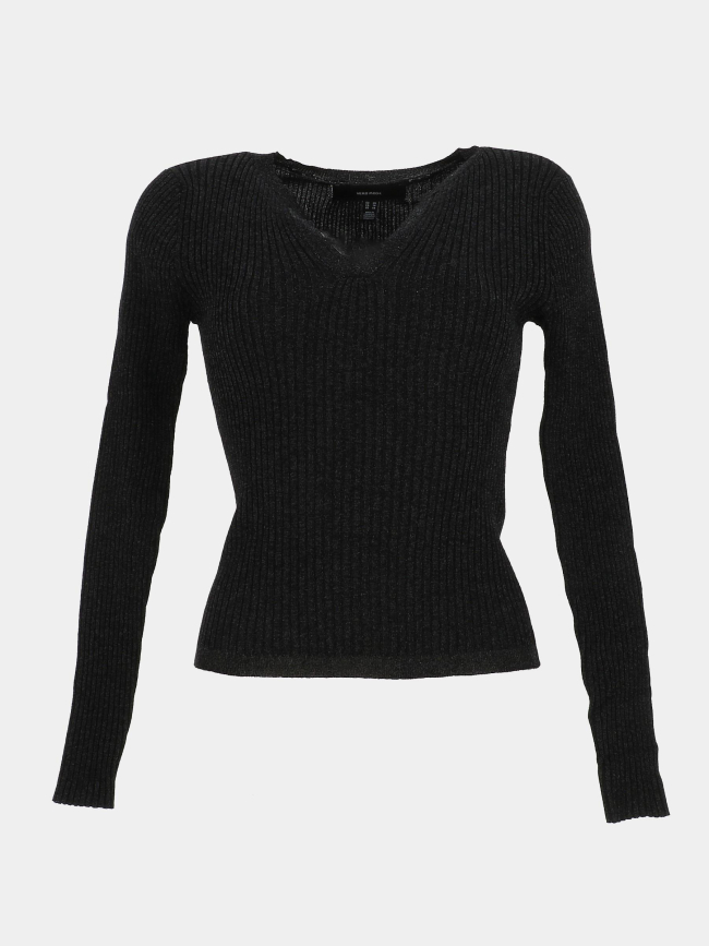 Pull côtelé pailleté roma noir femme - Vero Moda