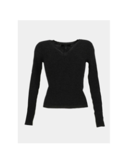Pull côtelé pailleté roma noir femme - Vero Moda