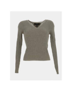 Pull côtelé pailleté roma vert femme - Vero Moda