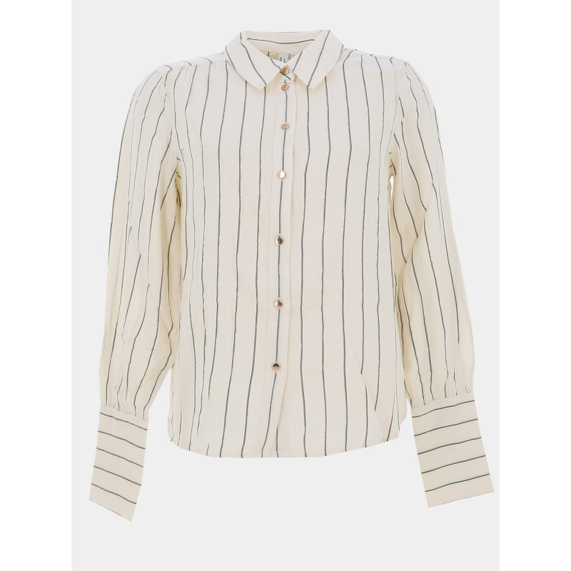 Chemisier rayé gori blanc écru femme - Vero Moda