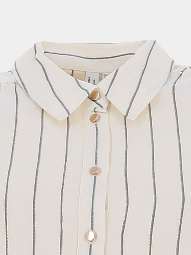 Chemisier rayé gori blanc écru femme - Vero Moda