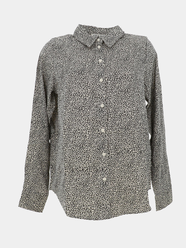 Chemisier léopard telva beige femme - Aware