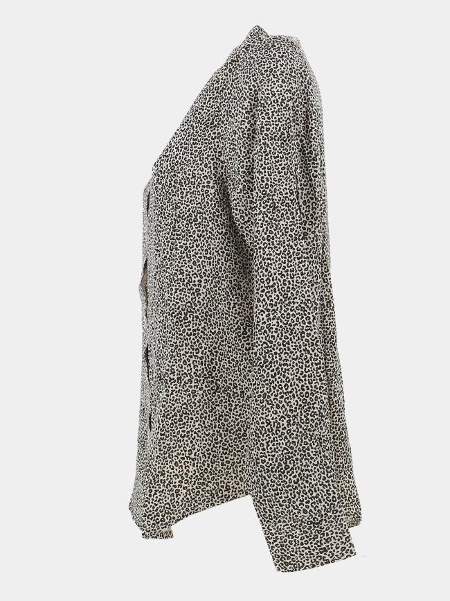 Chemisier léopard telva beige femme - Aware
