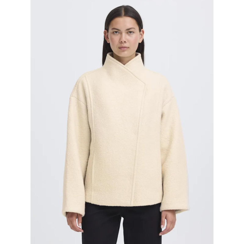 Manteau court ihstipa ja7 beige femme - Ichi