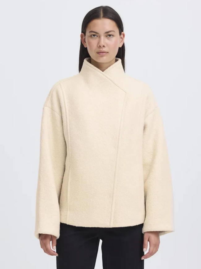 Manteau court ihstipa ja7 beige femme - Ichi