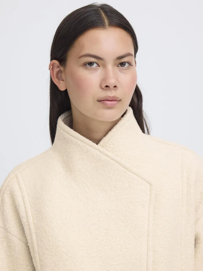 Manteau court ihstipa ja7 beige femme - Ichi