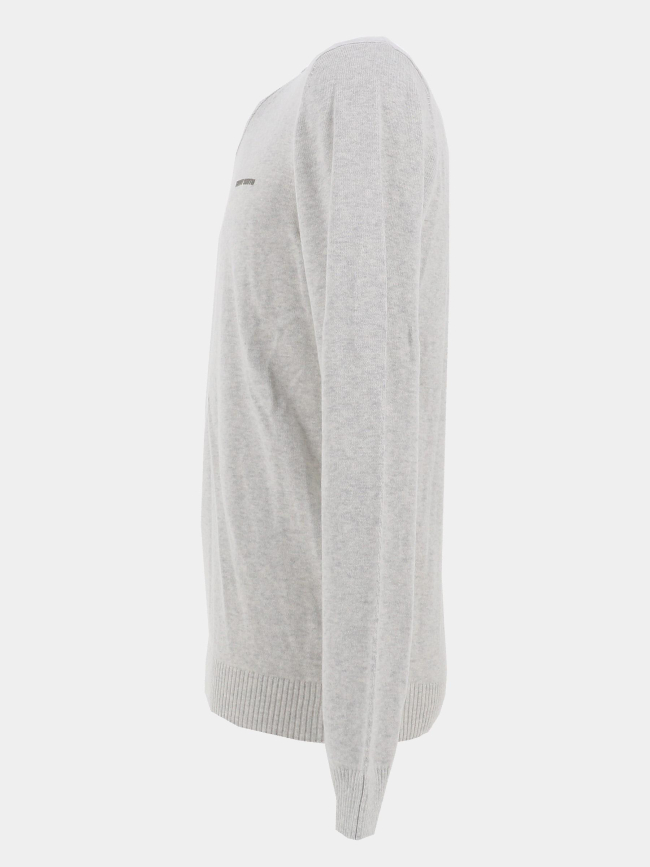 Pull col v pulser 3 gris chiné homme - Teddy Smith