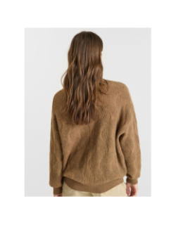 Pull zelena cocoa marron femme - Le Temps Des Cerises